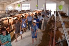 Opening of a barn in Petropavlovka