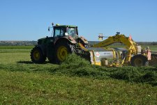 Alfalfa harvesting in Kaluzhskaya Niva