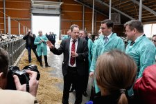 Opening of the modern dairy farm Nesterovo