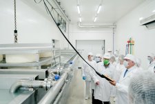 Governor Alexander Gusev at EkoNiva cheese plant