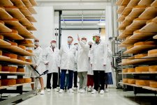 Governor Alexander Gusev at EkoNiva cheese plant