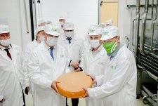 Governor Alexander Gusev at EkoNiva cheese plant