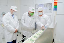 Governor Alexander Gusev at EkoNiva cheese plant